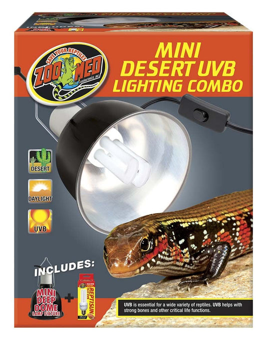 Zoo Med Mini Desert UVB Lighting Combo - The Pet Source