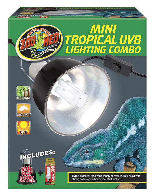 Zoo Med Mini Tropical UVB Lighting Combo - The Pet Source