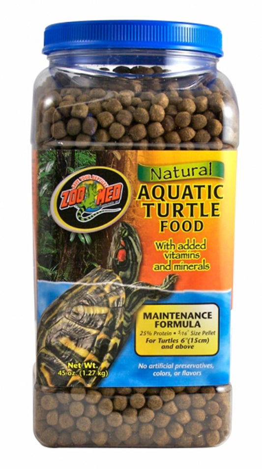 Zoo Med Natural Aquatic Turtle Food - Maintenance Formula 45 oz - The Pet Source