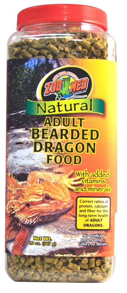 Zoo Med Natural Bearded Dragon Food - Adult Formula 20 oz - The Pet Source