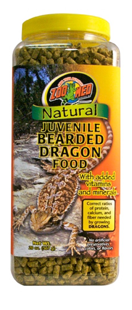 Zoo Med Natural Bearded Dragon Food - Juvenile Formula 20 oz - The Pet Source