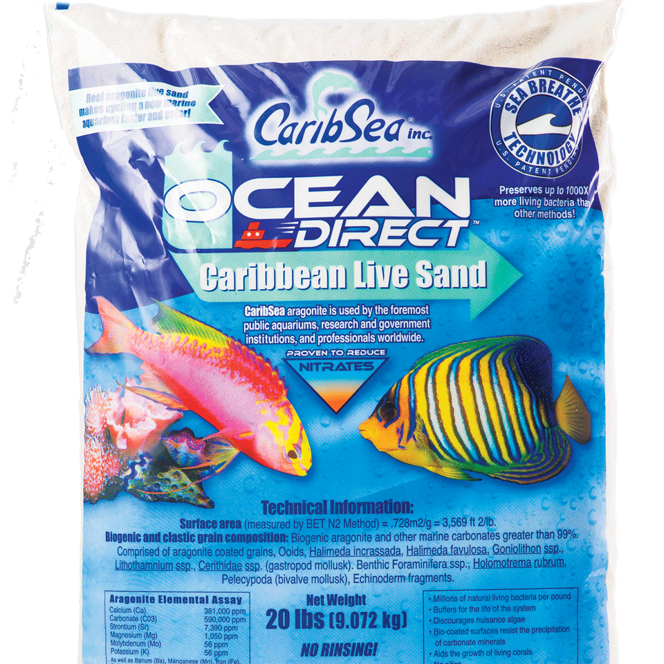 CaribSea Ocean Direct Live Sand Original Grade - 20lb - The Pet Source