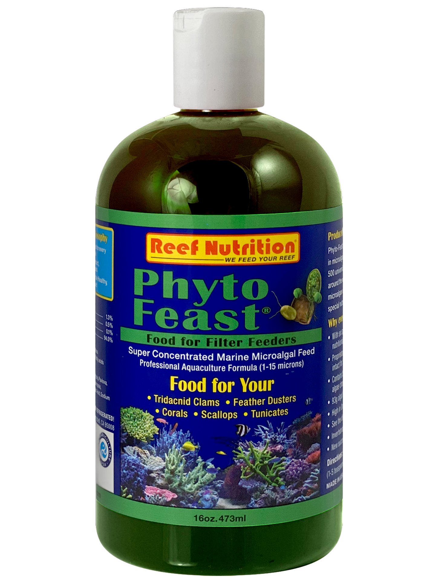 Reef Nutrition Phyto-Feast Live - 16oz - The Pet Source