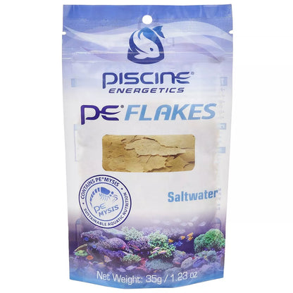 Piscine Energetics PE Mysis Flakes - Saltwater 35g - The Pet Source