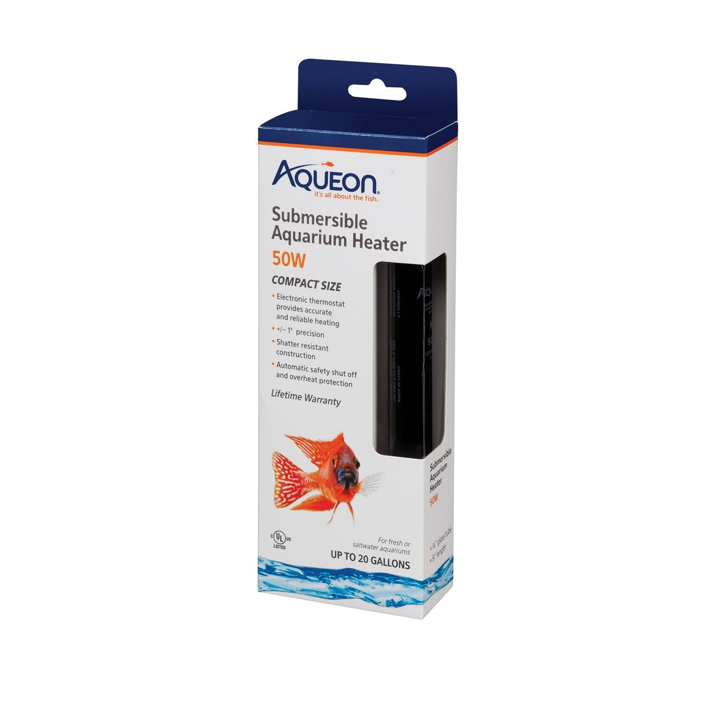 Aqueon Submersible Heater - 50 W - The Pet Source