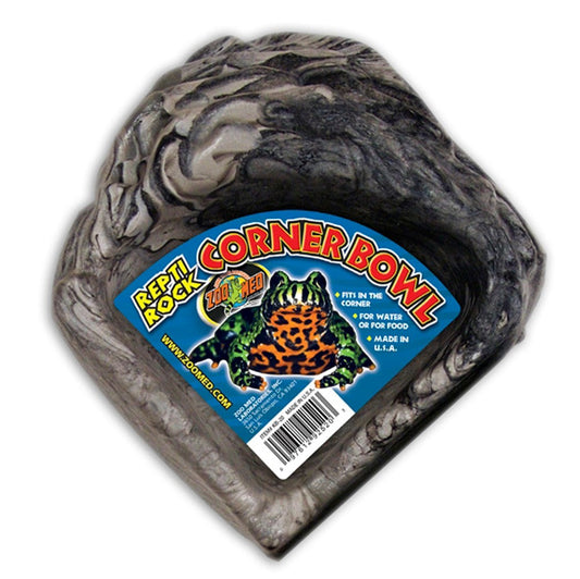 Zoo Med Repti Rock Corner Bowl - Small - The Pet Source