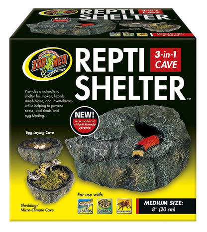 Zoo Med Repti Shelter 3 in 1 Cave - Medium - The Pet Source