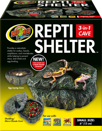 Zoo Med Repti Shelter 3 in 1 Cave - Small - The Pet Source