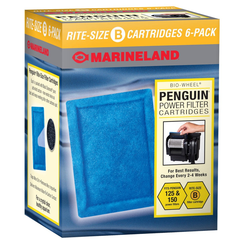 Marineland Penguin Power Filter Cartridge Rite-Size B - 6pk - The Pet Source