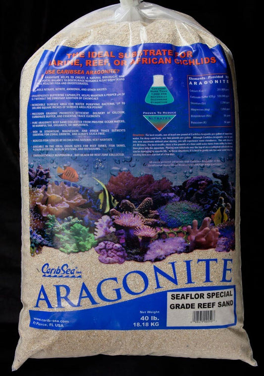 CaribSea Seafloor Special Grade Reef Sand Dry Aragonite - 40lb - The Pet Source