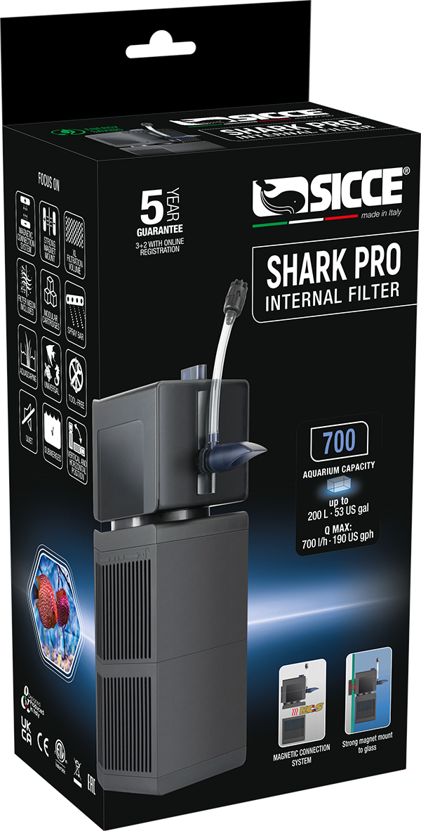 Sicce Shark PRO 700 Internal Filter (190 GPH) - The Pet Source