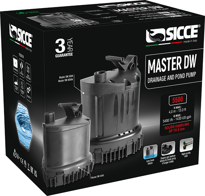Sicce Master DW 5500 Utility Pump - 1430gph - The Pet Source