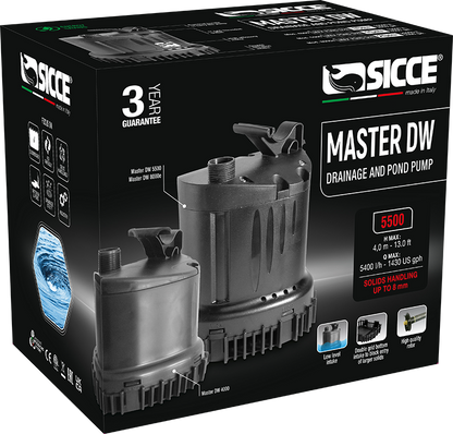 Sicce Master DW 5500 Utility Pump - 1430gph - The Pet Source