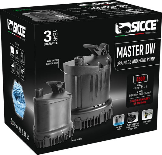 Sicce Master DW 5500 Utility Pump - 1430gph - The Pet Source