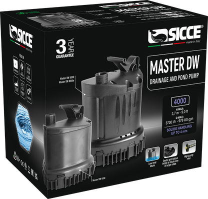 Sicce Master DW 4000 Utility Pump - 978gph - The Pet Source