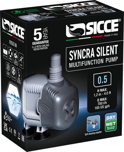 Sicce Syncra Silent 0.5 Pump - 185 GPH - The Pet Source