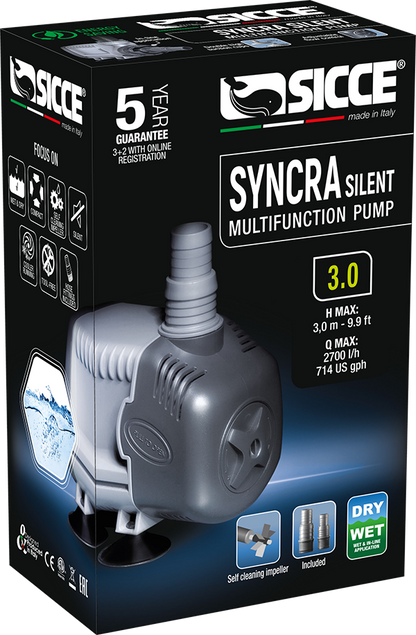Sicce Syncra Silent 3.0 Pump - 714 GPH - The Pet Source