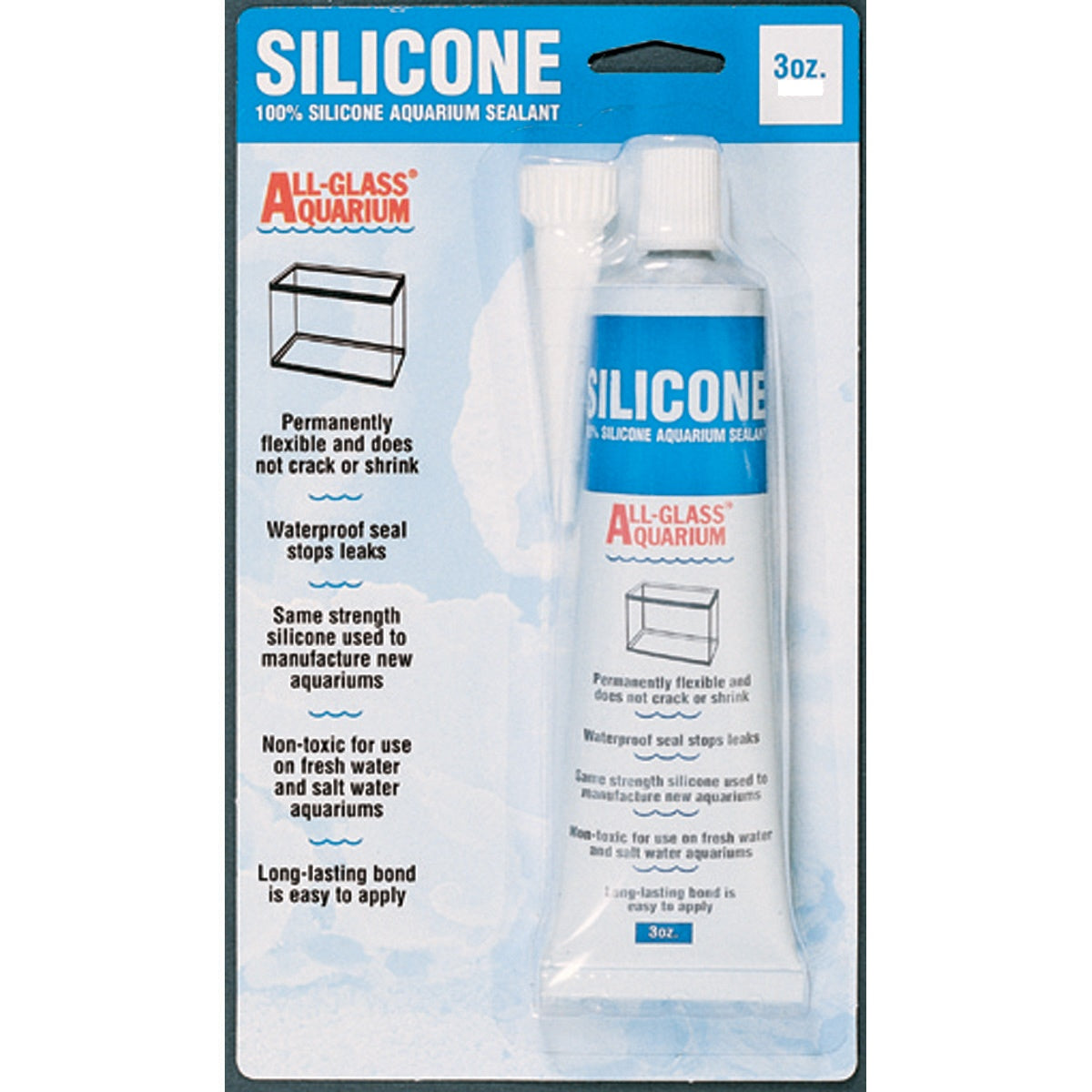 Aqueon 100% Silicone Aquarium Sealant Clear - 3oz - The Pet Source