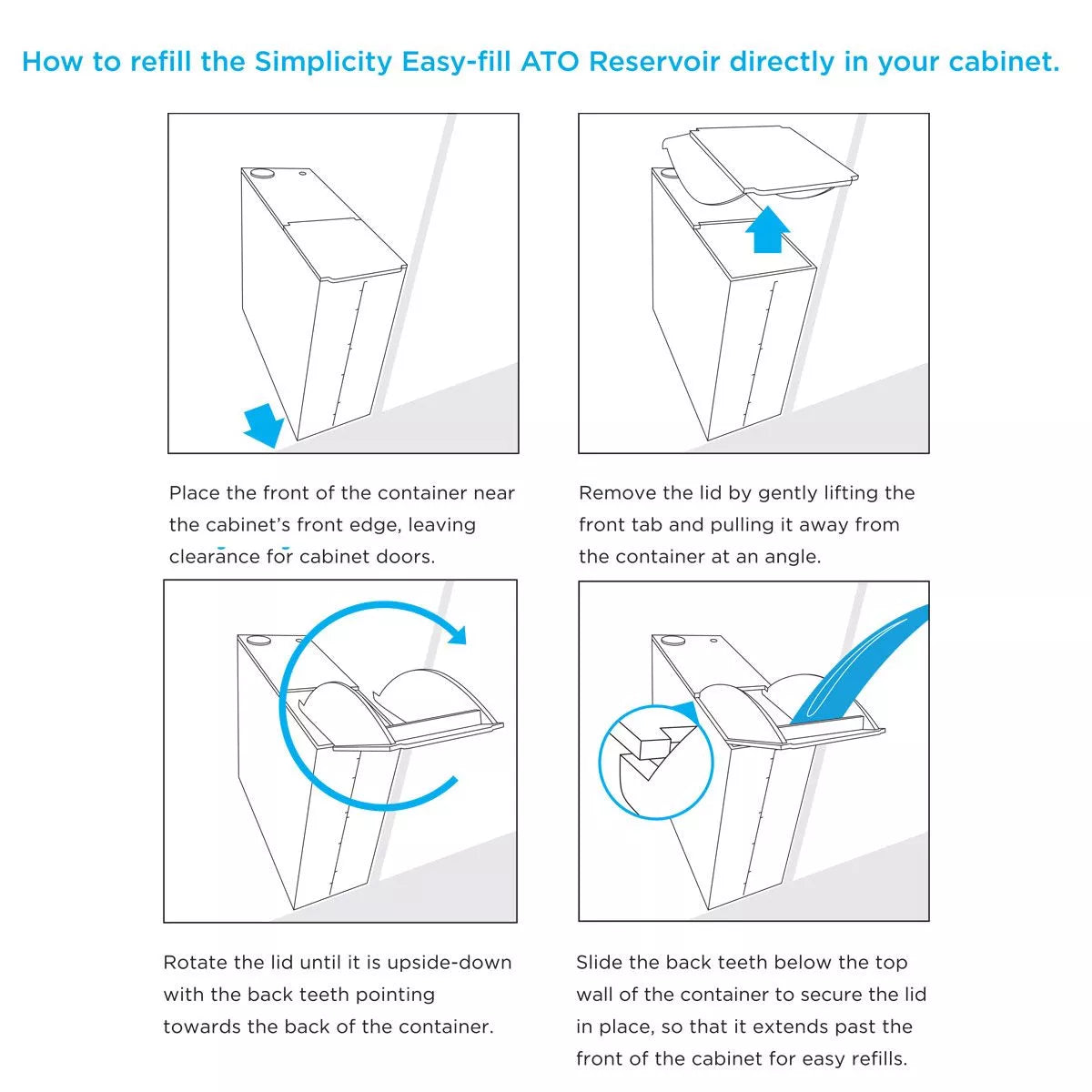 Simplicity 10 Gallon Easy-Fill ATO Reservoir - The Pet Source