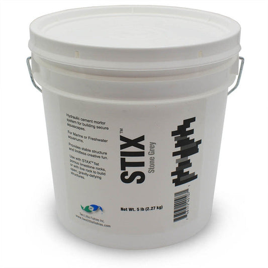 Two Little Fishies STIX Stone Hydraulic Cement 5 lb - Grey - The Pet Source