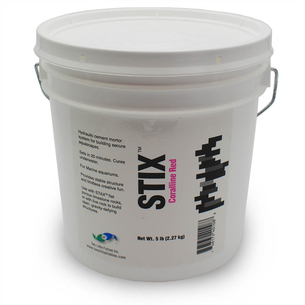 Two Little Fishies STIX Stone Hydraulic Cement 5 lb - Red - The Pet Source