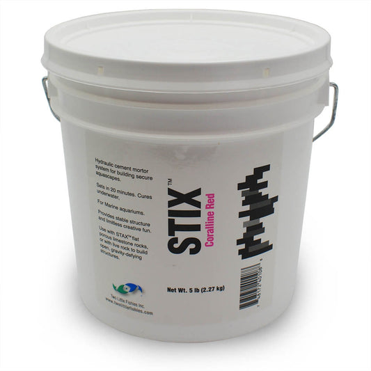 Two Little Fishies STIX Stone Hydraulic Cement 5 lb - Red - The Pet Source