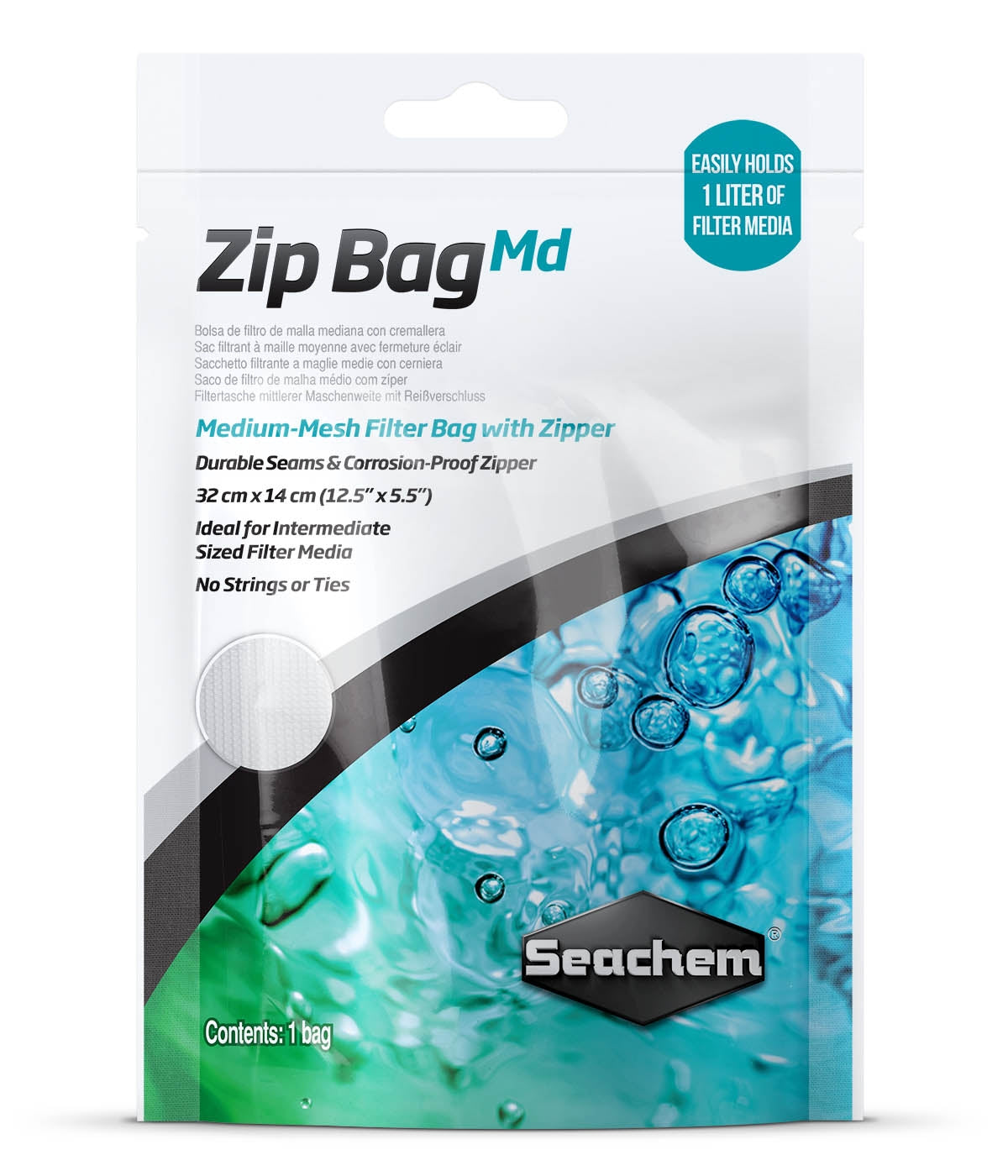 Seachem Medium Zip Bag - The Pet Source